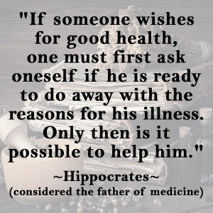 Hippocretes quote