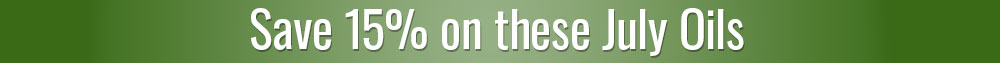 Save 15% on these July Essential Oils